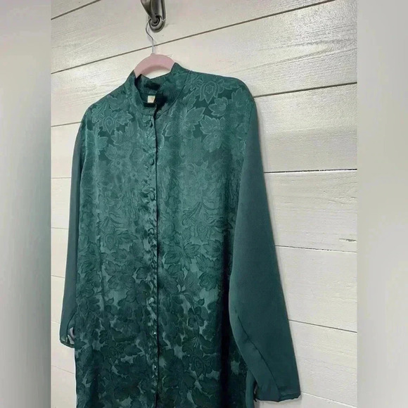 Victorias Secret Gold Label • Vintage Army Green Blouse • Size‎ small - Picture 2 of 6